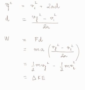 Work Kinetic Energy Theorem - Work - MCAT Content